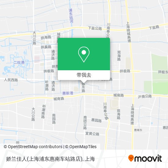 娇兰佳人(上海浦东惠南车站路店)地图