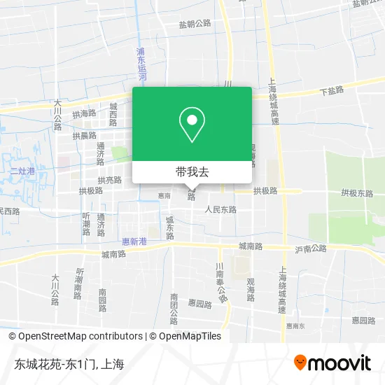 东城花苑-东1门地图