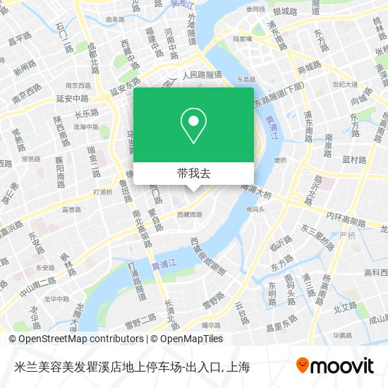 米兰美容美发瞿溪店地上停车场-出入口地图