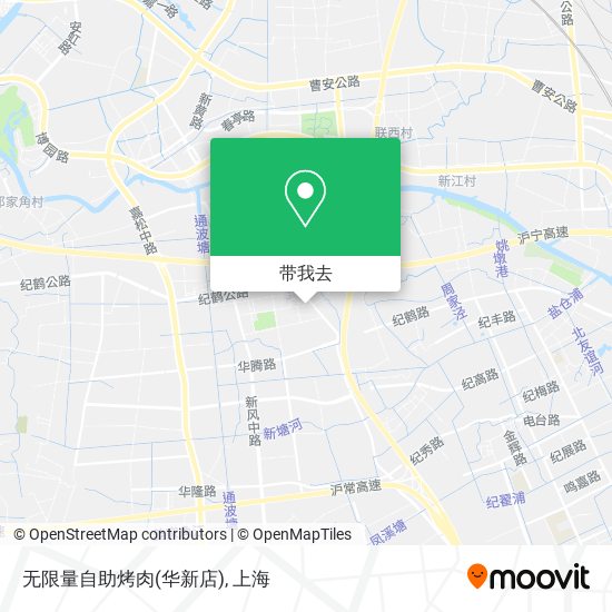 无限量自助烤肉(华新店)地图