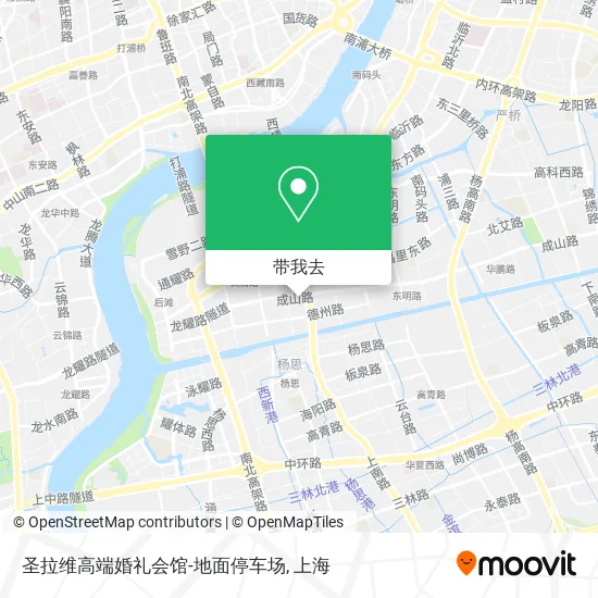 圣拉维高端婚礼会馆-地面停车场地图