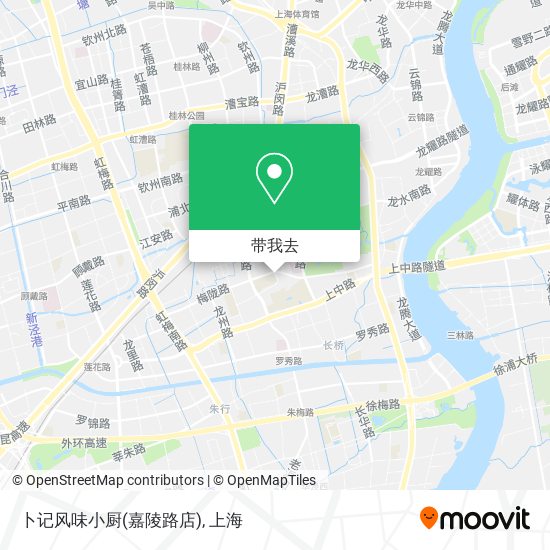 卜记风味小厨(嘉陵路店)地图