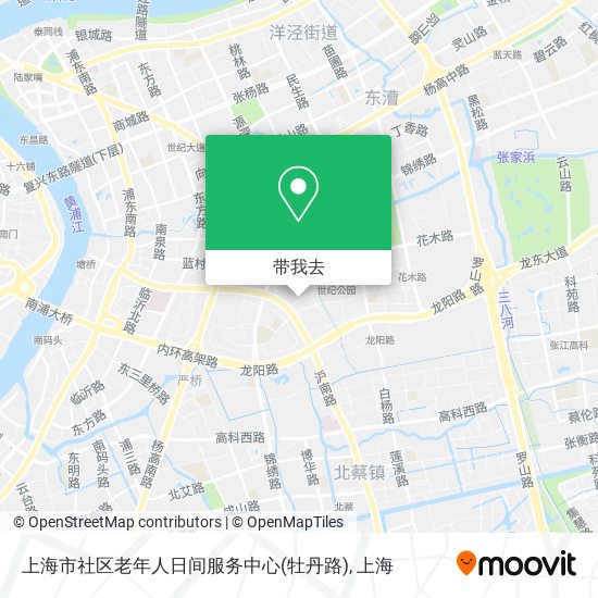 上海市社区老年人日间服务中心(牡丹路)地图