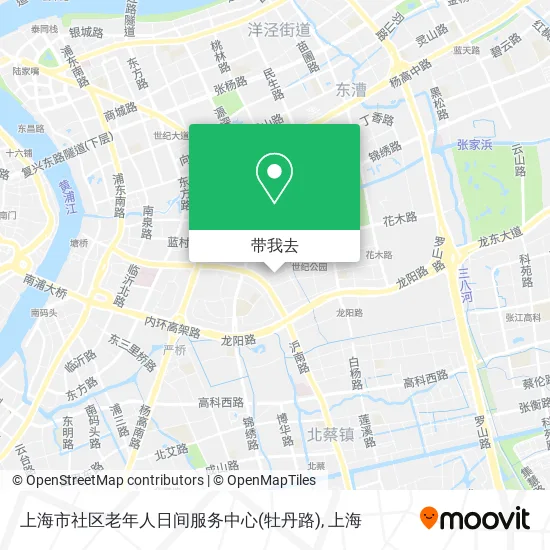 上海市社区老年人日间服务中心(牡丹路)地图