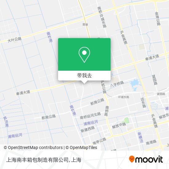 上海南丰箱包制造有限公司地图