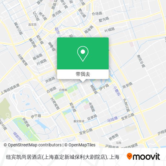 纽宾凯尚居酒店(上海嘉定新城保利大剧院店)地图