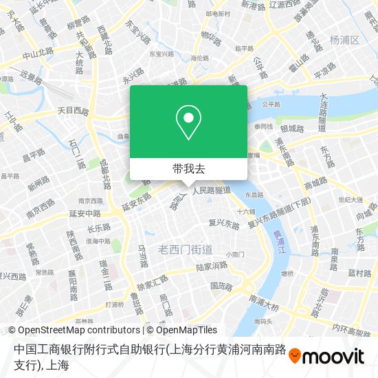 中国工商银行附行式自助银行(上海分行黄浦河南南路支行)地图