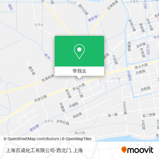 上海百成化工有限公司-西北门地图