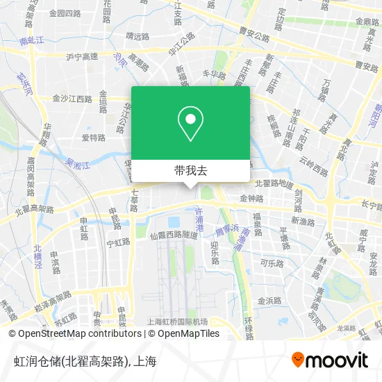 虹润仓储(北翟高架路)地图