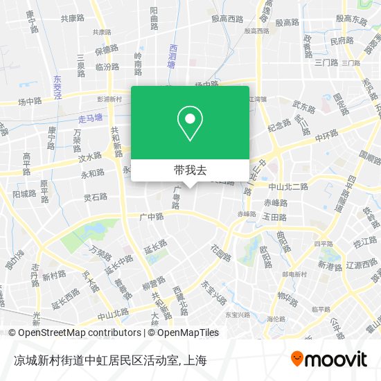 凉城新村街道中虹居民区活动室地图