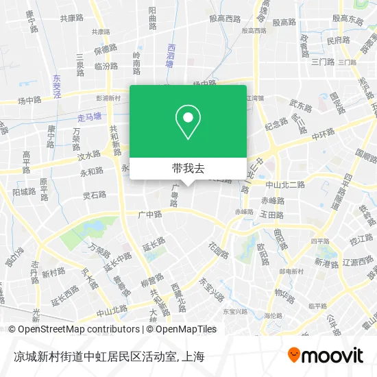 凉城新村街道中虹居民区活动室地图
