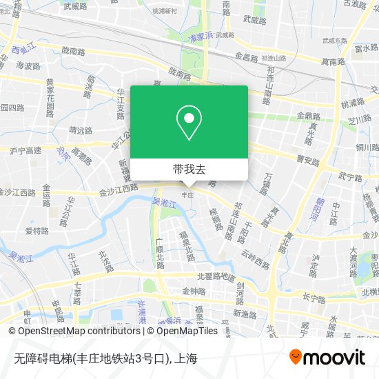 无障碍电梯(丰庄地铁站3号口)地图