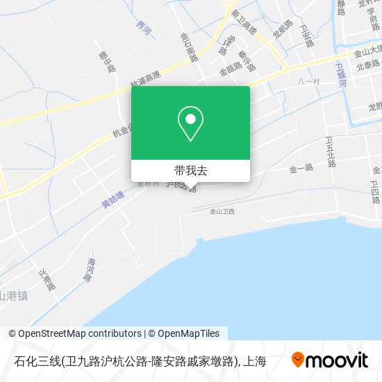 石化三线(卫九路沪杭公路-隆安路戚家墩路)地图