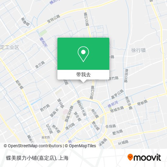 蝶美膜力小铺(嘉定店)地图