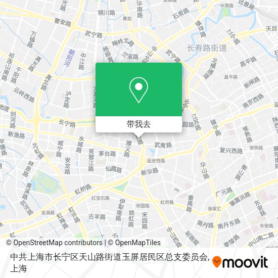 中共上海市长宁区天山路街道玉屏居民区总支委员会地图