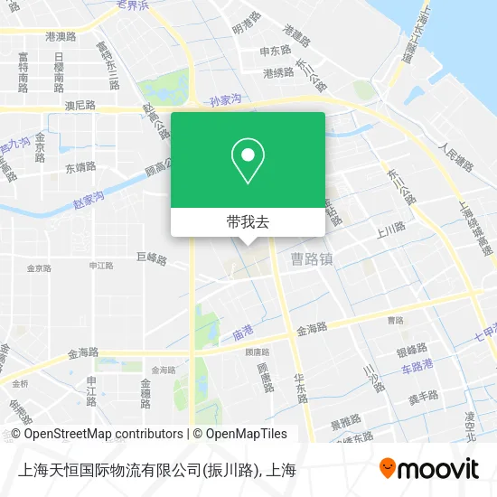 上海天恒国际物流有限公司(振川路)地图