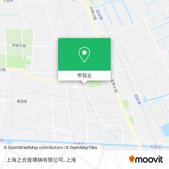 上海之合玻璃钢有限公司地图