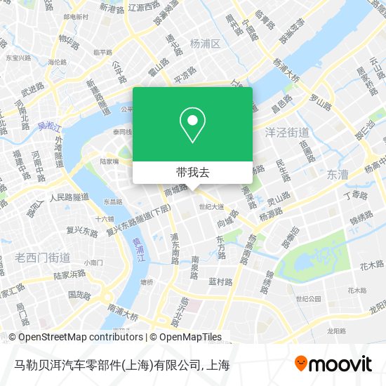 马勒贝洱汽车零部件(上海)有限公司地图