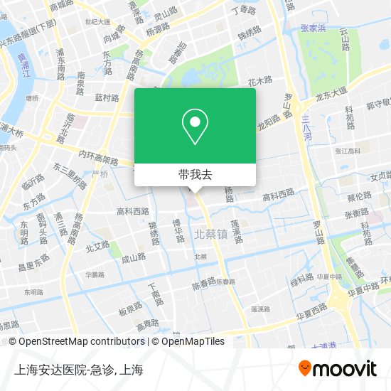 上海安达医院-急诊地图