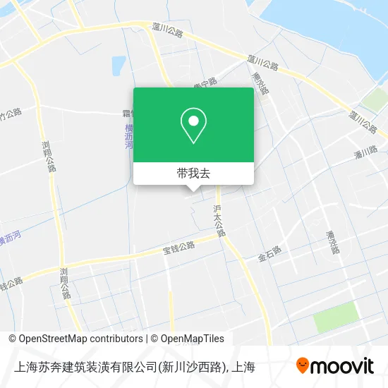 上海苏奔建筑装潢有限公司(新川沙西路)地图