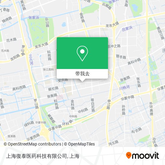 上海復泰医药科技有限公司地图