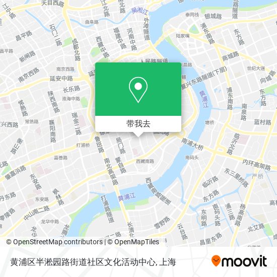 黄浦区半淞园路街道社区文化活动中心地图