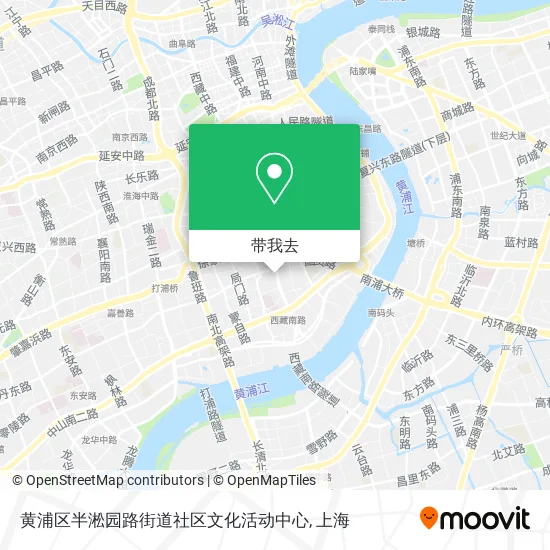 黄浦区半淞园路街道社区文化活动中心地图