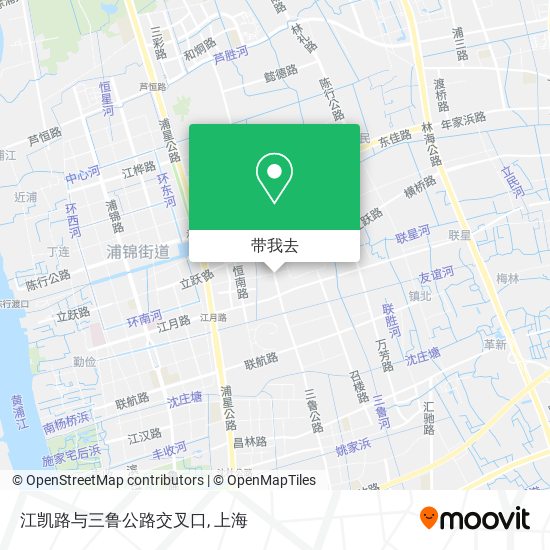 江凯路与三鲁公路交叉口地图