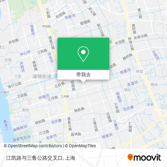 江凯路与三鲁公路交叉口地图