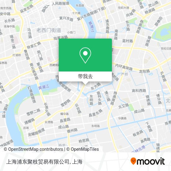上海浦东聚枝贸易有限公司地图