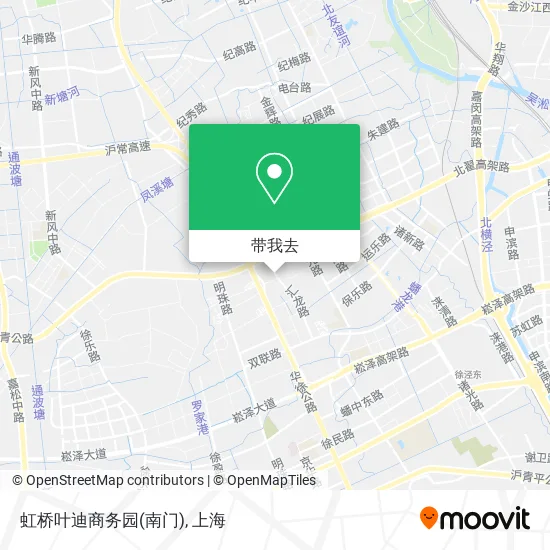 虹桥叶迪商务园(南门)地图