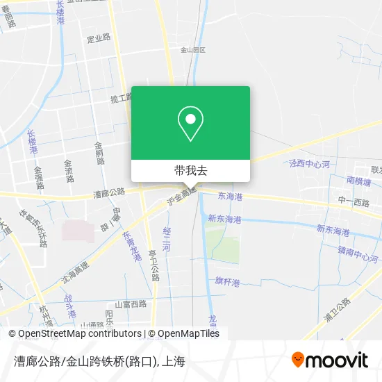 漕廊公路/金山跨铁桥(路口)地图