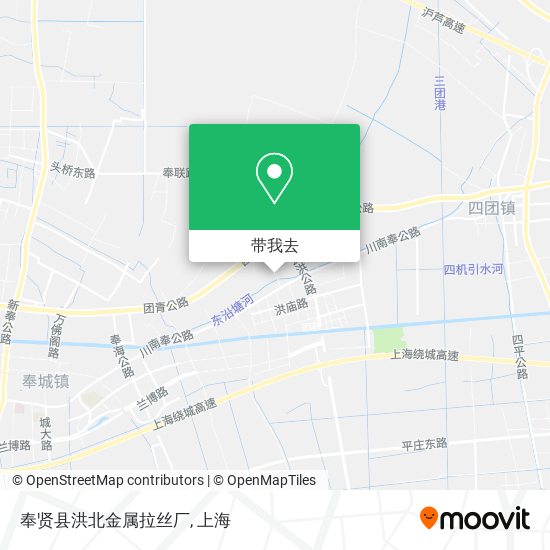奉贤县洪北金属拉丝厂地图