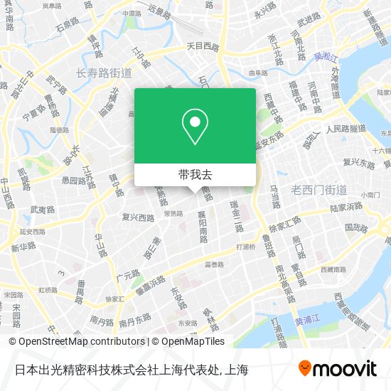 日本出光精密科技株式会社上海代表处地图