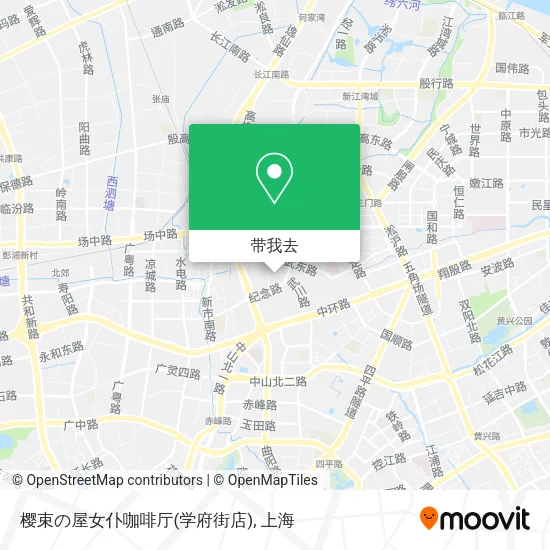 樱束の屋女仆咖啡厅(学府街店)地图
