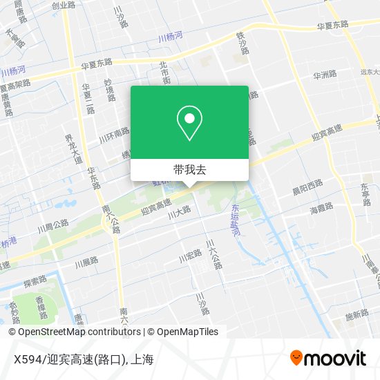 X594/迎宾高速(路口)地图