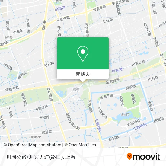 川周公路/迎宾大道(路口)地图