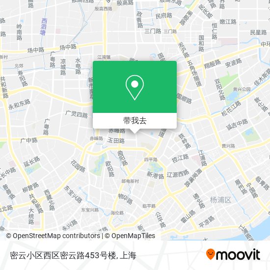 密云小区西区密云路453号楼地图