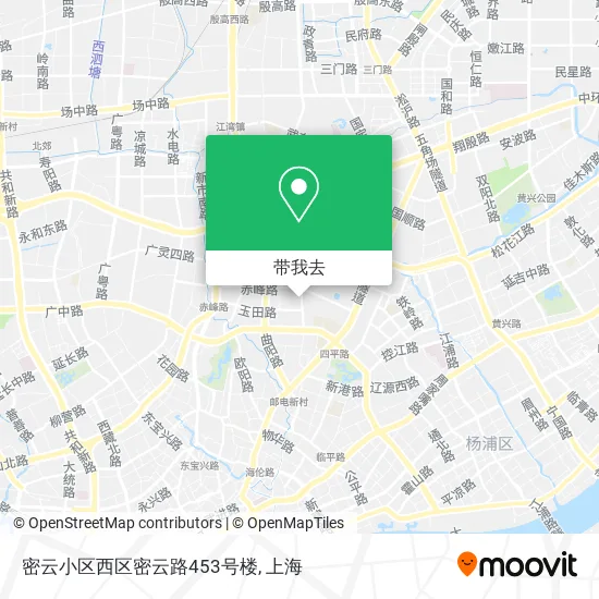 密云小区西区密云路453号楼地图