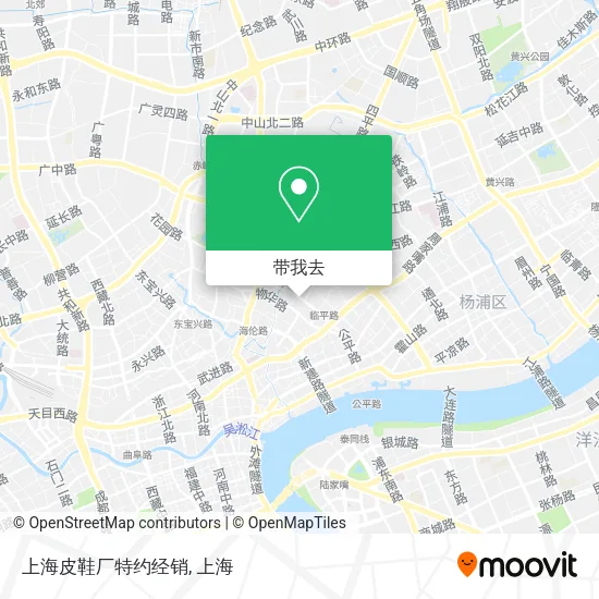 上海皮鞋厂特约经销地图