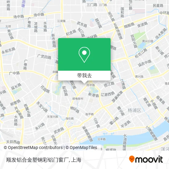 顺发铝合金塑钢彩铝门窗厂地图