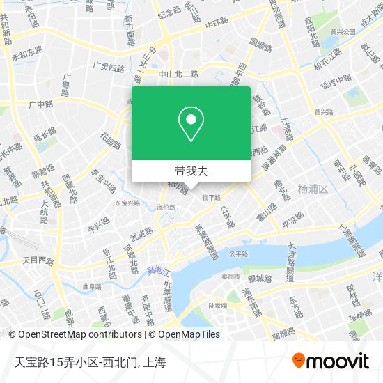 天宝路15弄小区-西北门地图