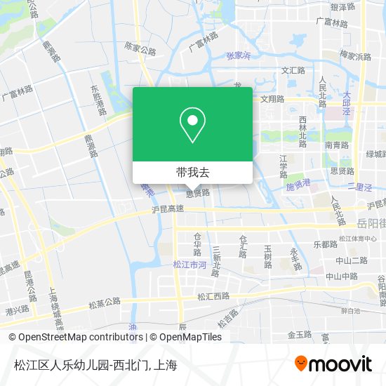 松江区人乐幼儿园-西北门地图