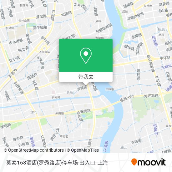 莫泰168酒店(罗秀路店)停车场-出入口地图