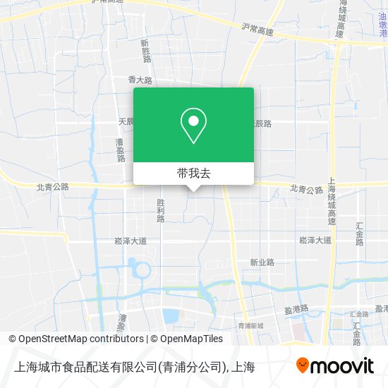 上海城市食品配送有限公司(青浦分公司)地图
