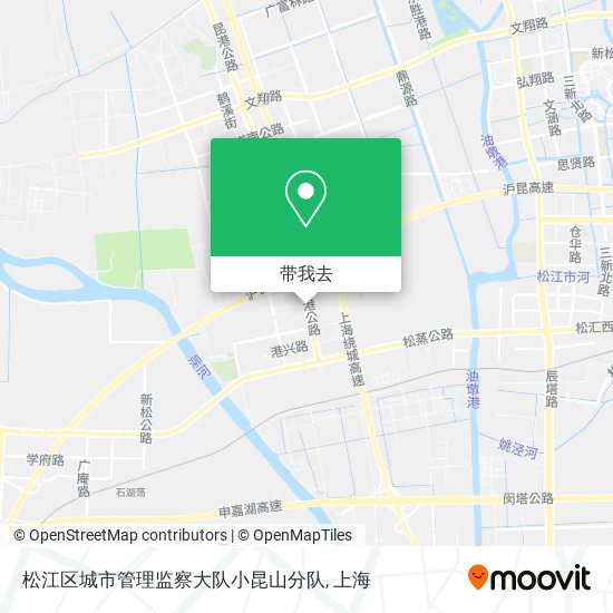 松江区城市管理监察大队小昆山分队地图