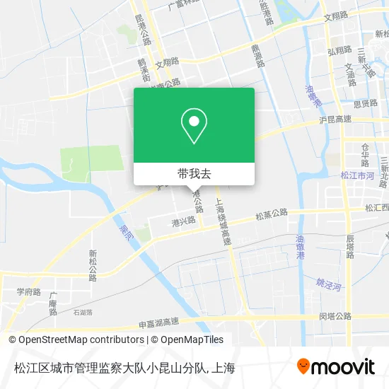 松江区城市管理监察大队小昆山分队地图