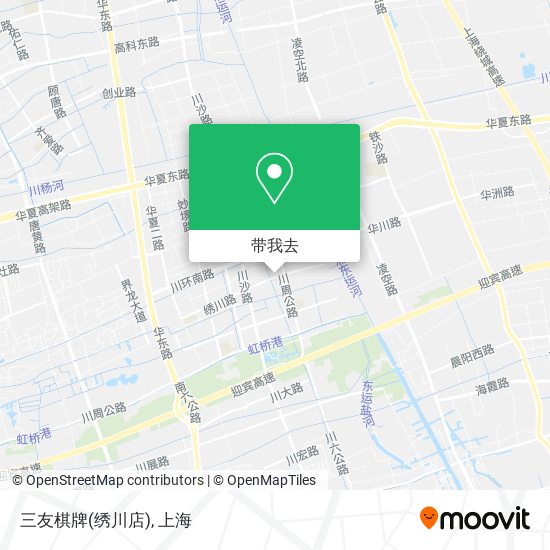 三友棋牌(绣川店)地图