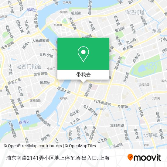 浦东南路2141弄小区地上停车场-出入口地图