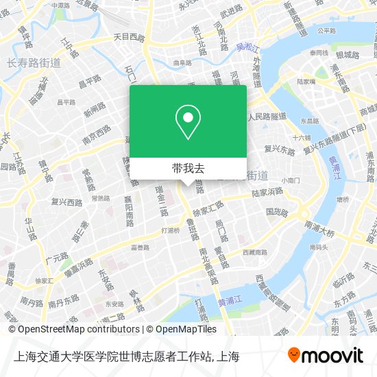 上海交通大学医学院世博志愿者工作站地图